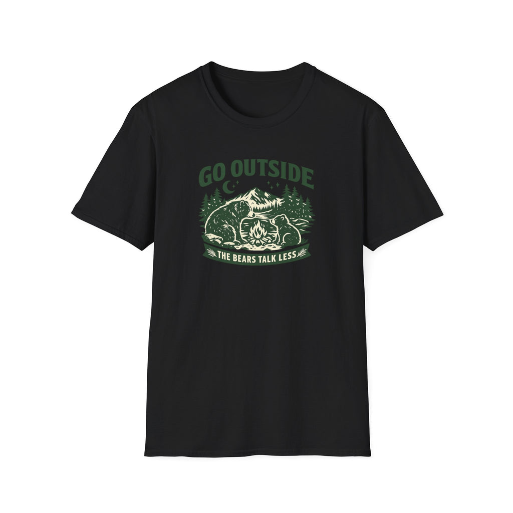 Go Outside The Bears Talk Less T-Shirt
