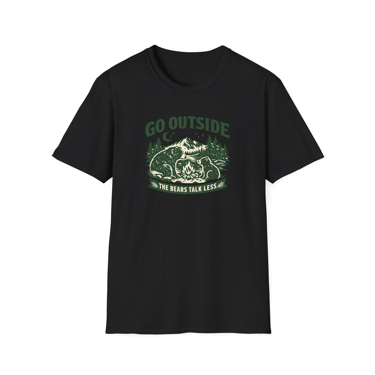 Go Outside The Bears Talk Less T-Shirt