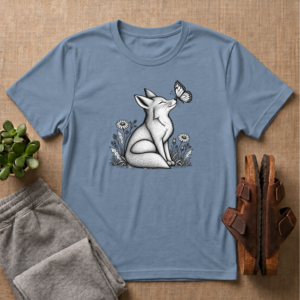 Fox Admiring Butterfly T-Shirt