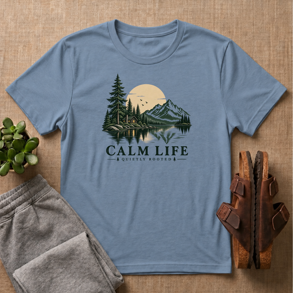Calm Life Quietly Rooted T-Shirt