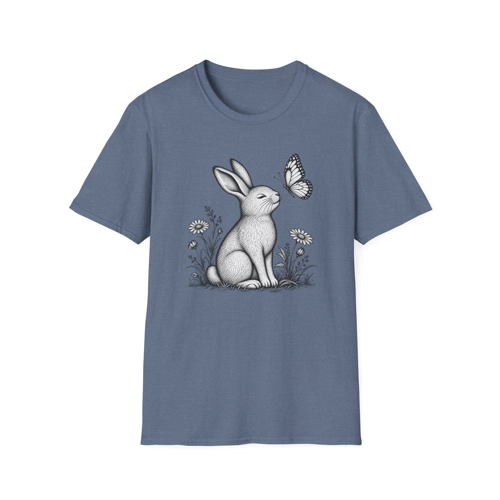 Rabbit Admiring Butterfly T-Shirt