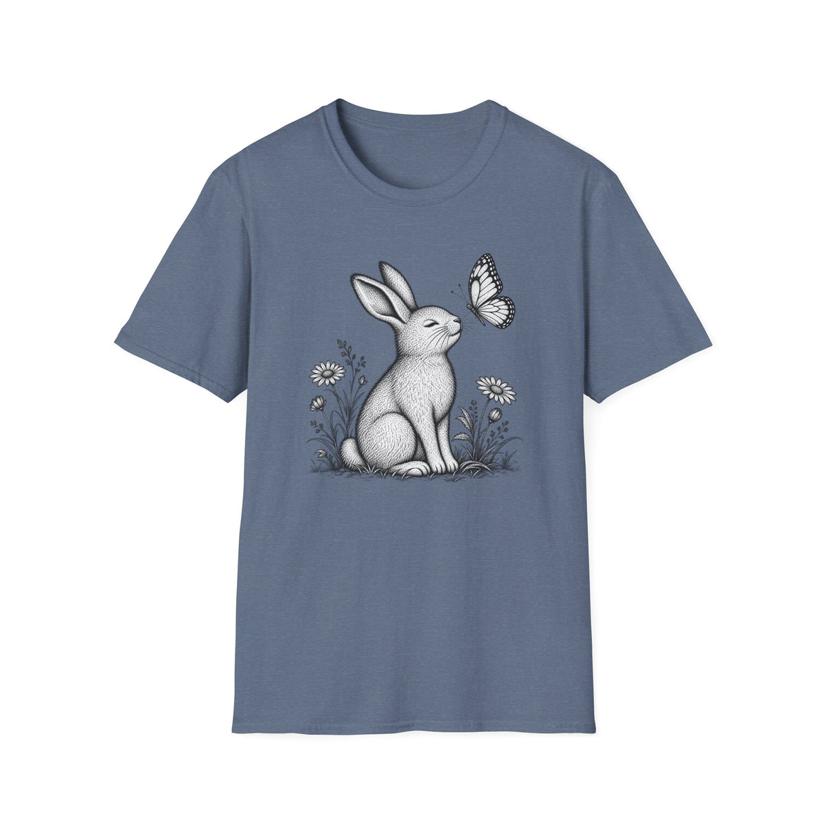 Rabbit Admiring Butterfly T-Shirt