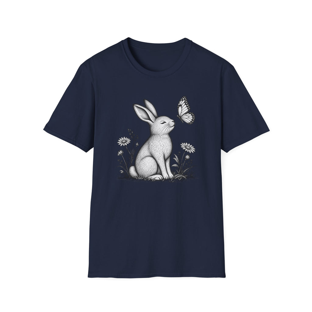 Rabbit Admiring Butterfly T-Shirt