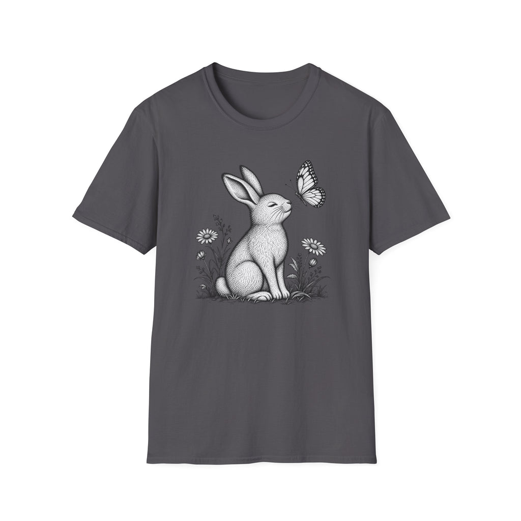 Rabbit Admiring Butterfly T-Shirt