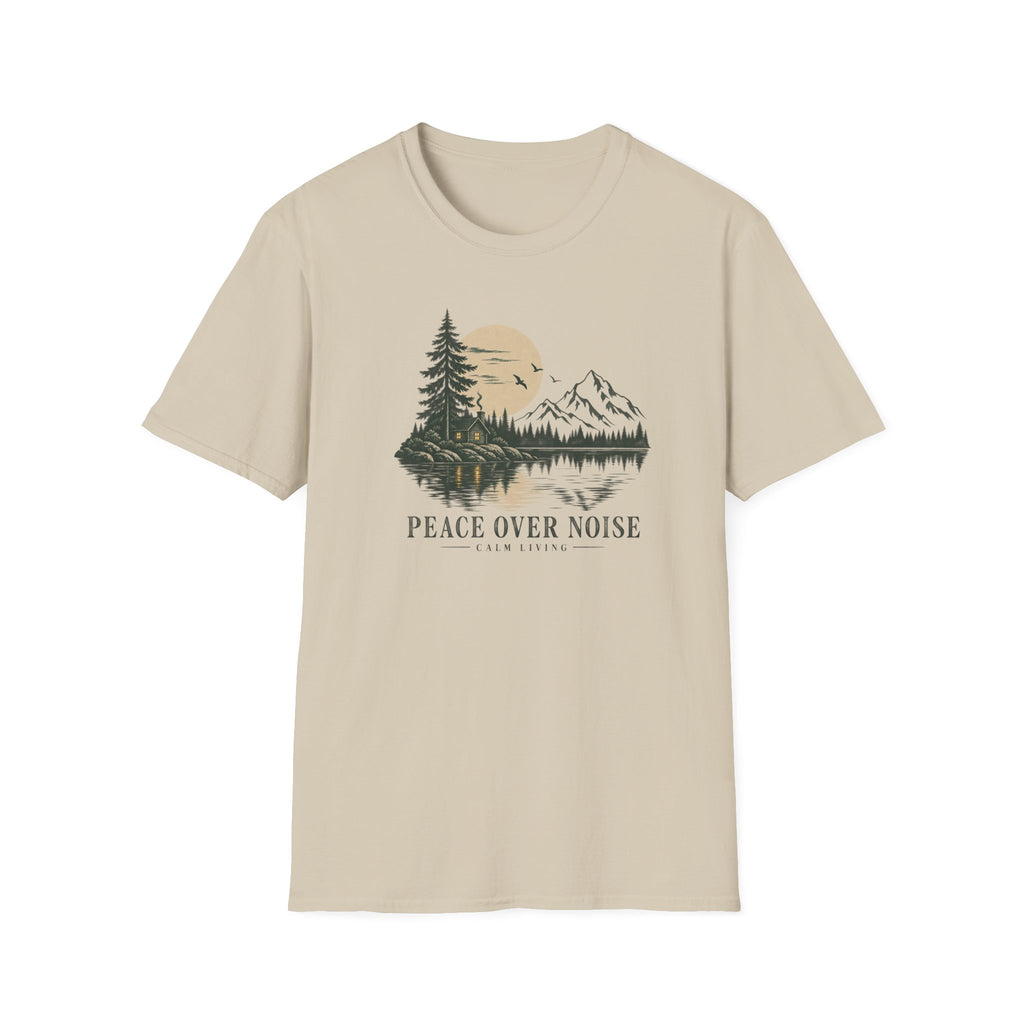 Peace Over Noise - Calm Living T-Shirt