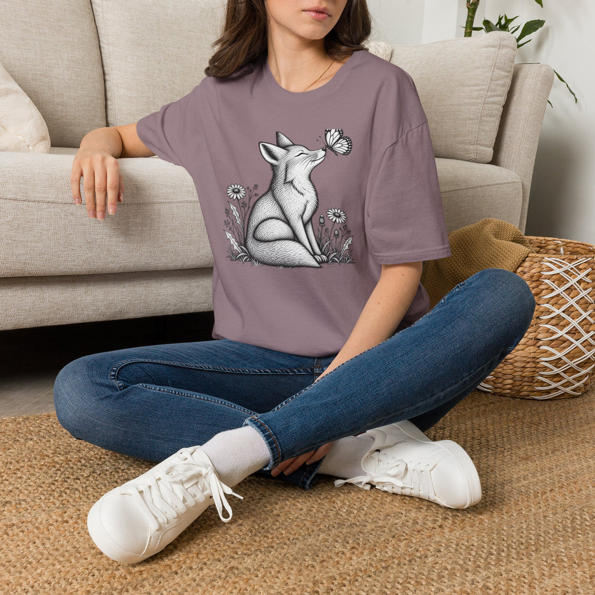 Fox Admiring Butterfly T-Shirt