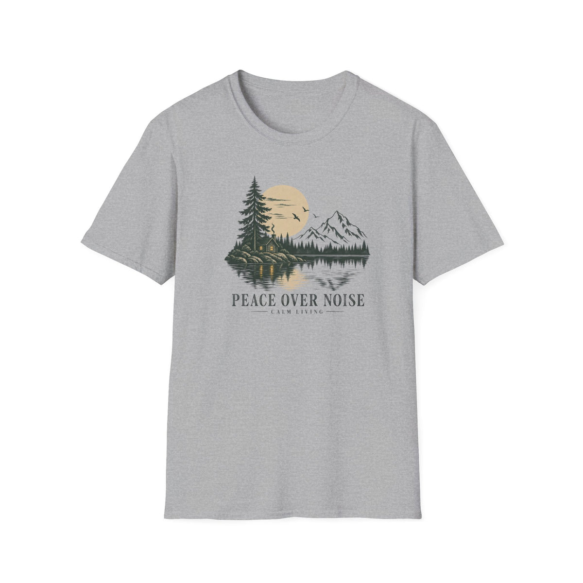 Peace Over Noise - Calm Living T-Shirt
