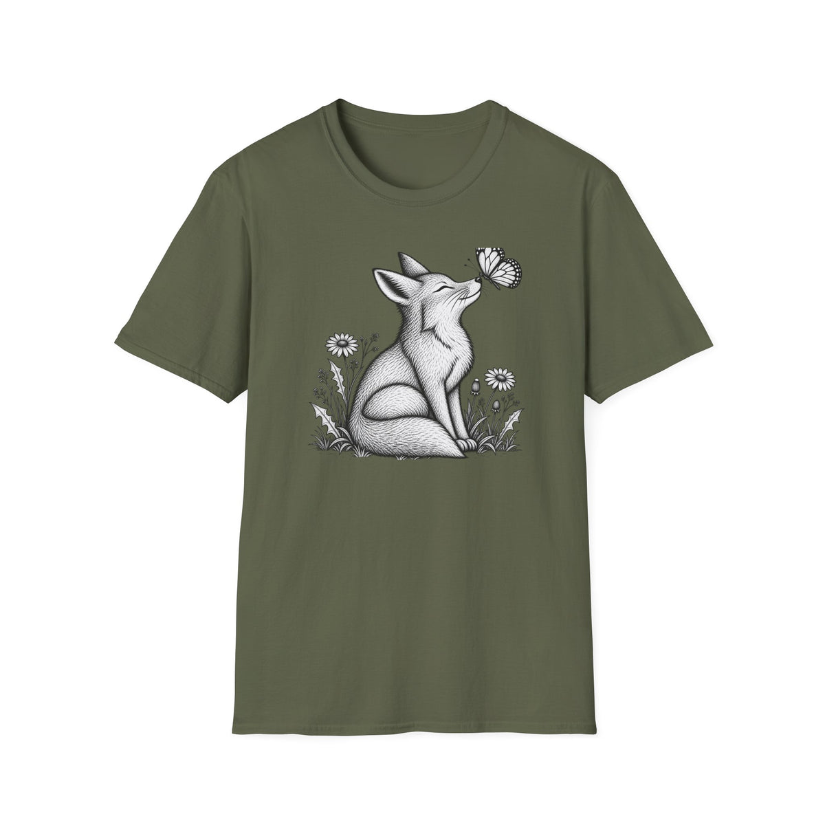 Fox Admiring Butterfly T-Shirt