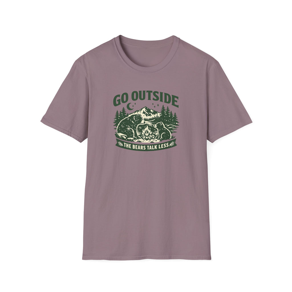 Go Outside The Bears Talk Less T-Shirt
