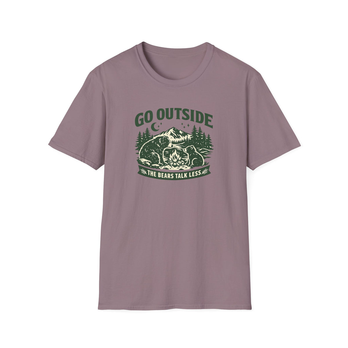 Go Outside The Bears Talk Less T-Shirt
