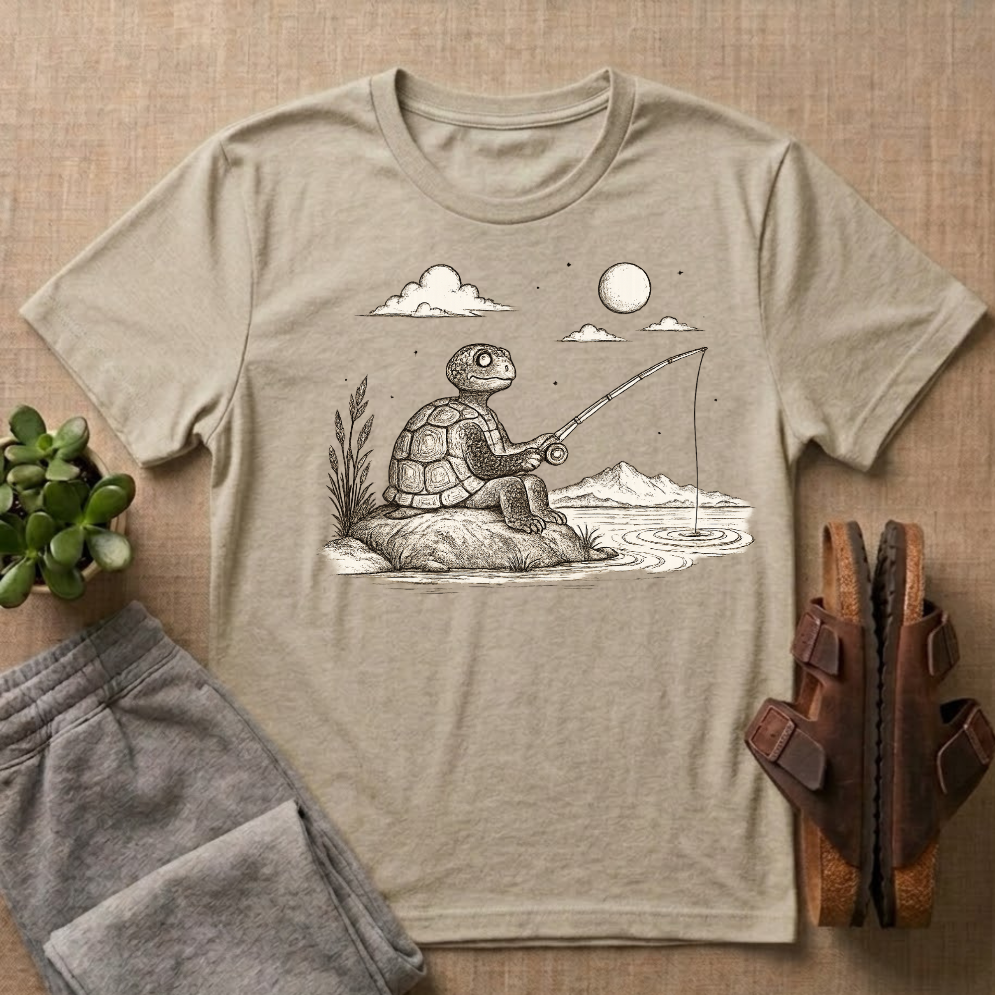 Turtle Fishing T-Shirt