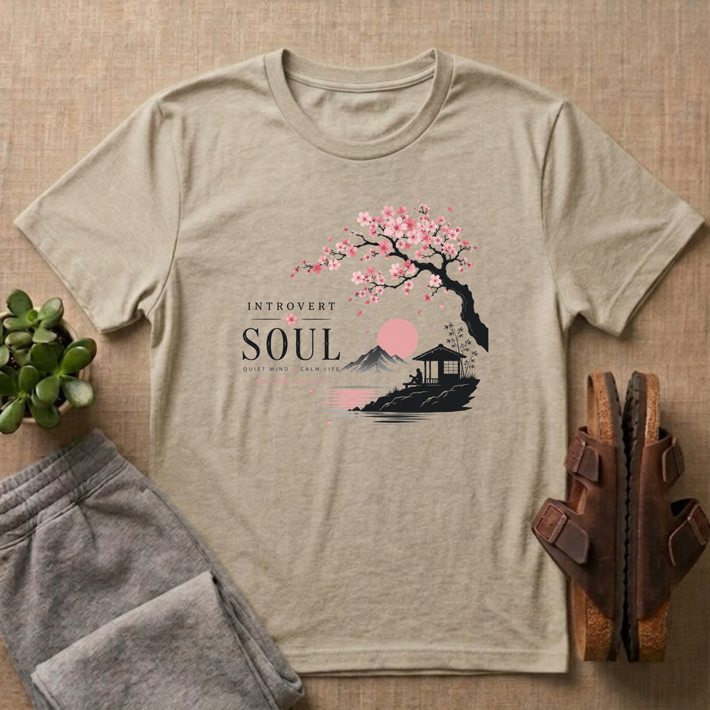 Introvert Soul Cherry Blossom T-Shirt