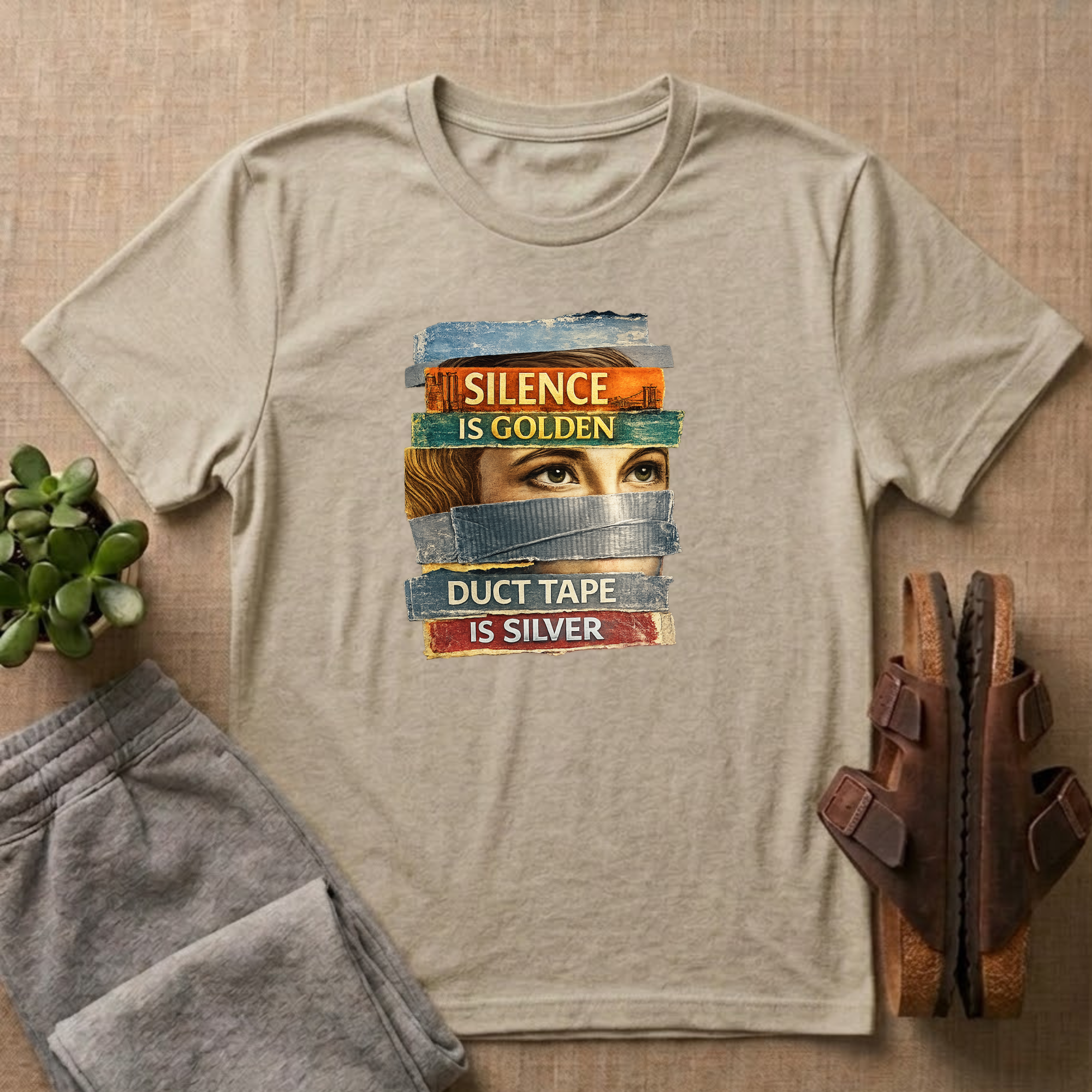 Silence Is Golden Duct Tape Is Silver T-shirt