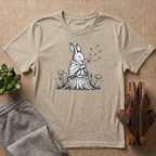 Rabbit Blowing Dandelion With a Blanket T-Shirt