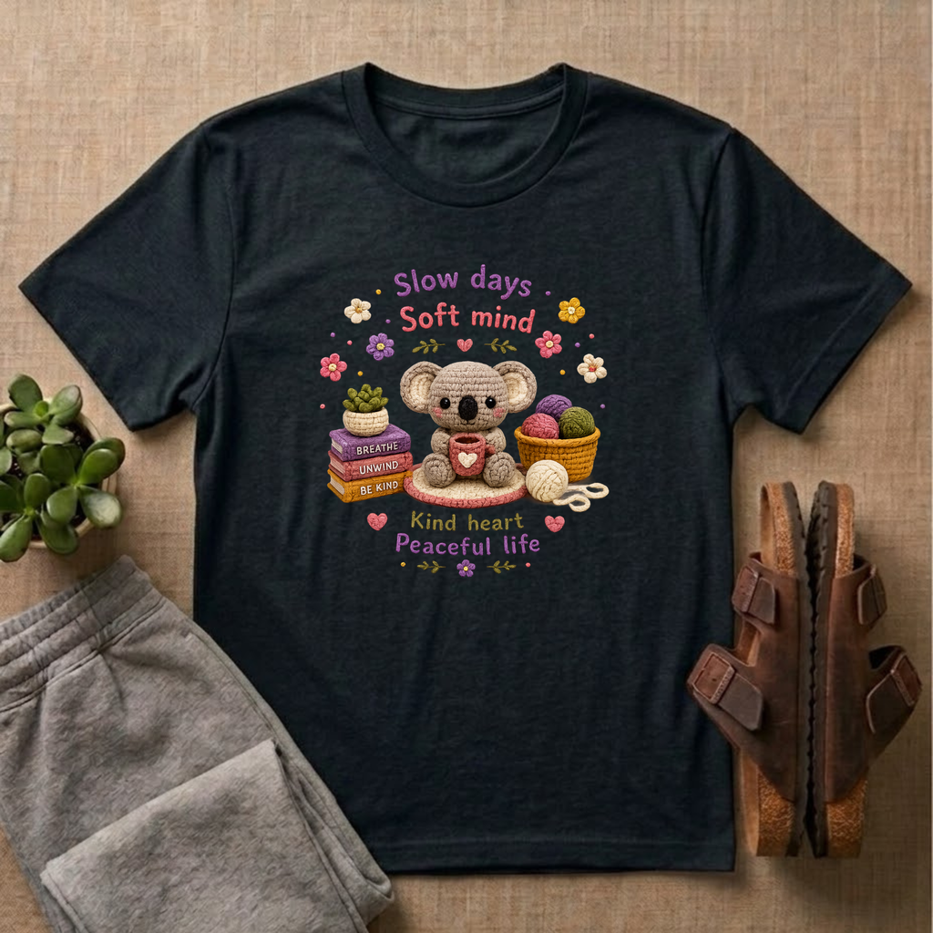 Slow Days, Soft Mind, Kind Heart T-shirt