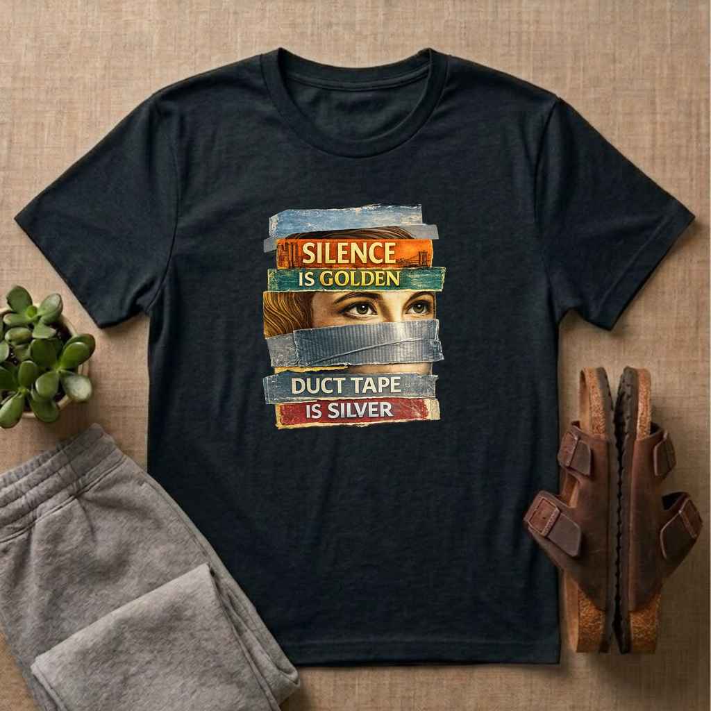 Silence Is Golden Duct Tape Is Silver T-shirt