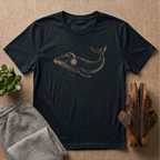 Whale Listening To Music T-Shirt