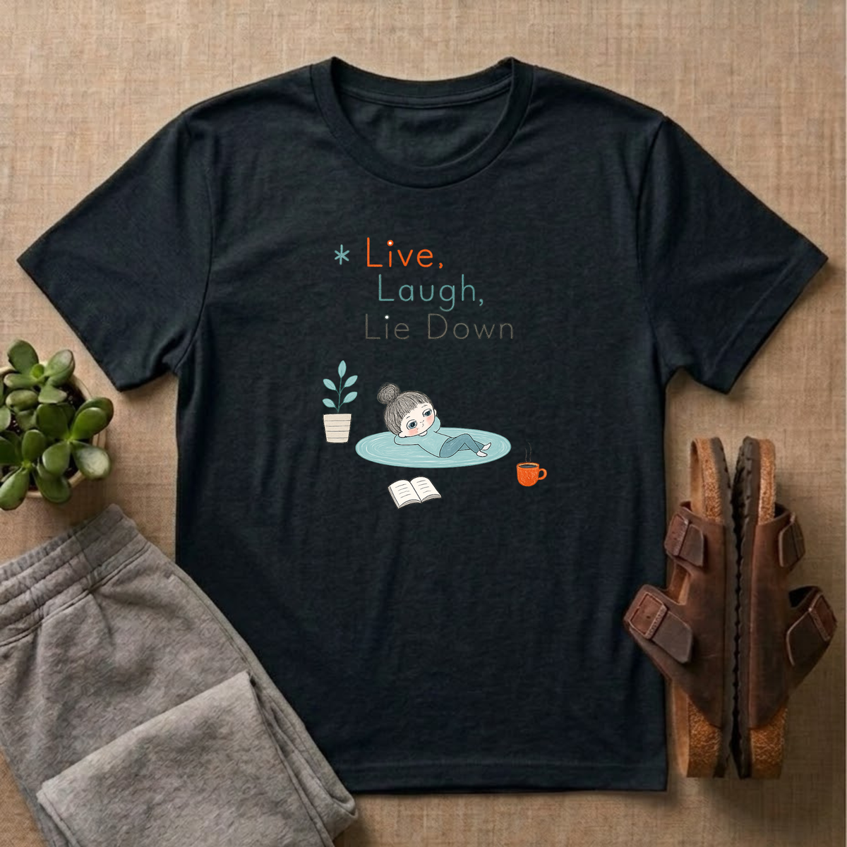 Live Laugh Lie Down T-shirt