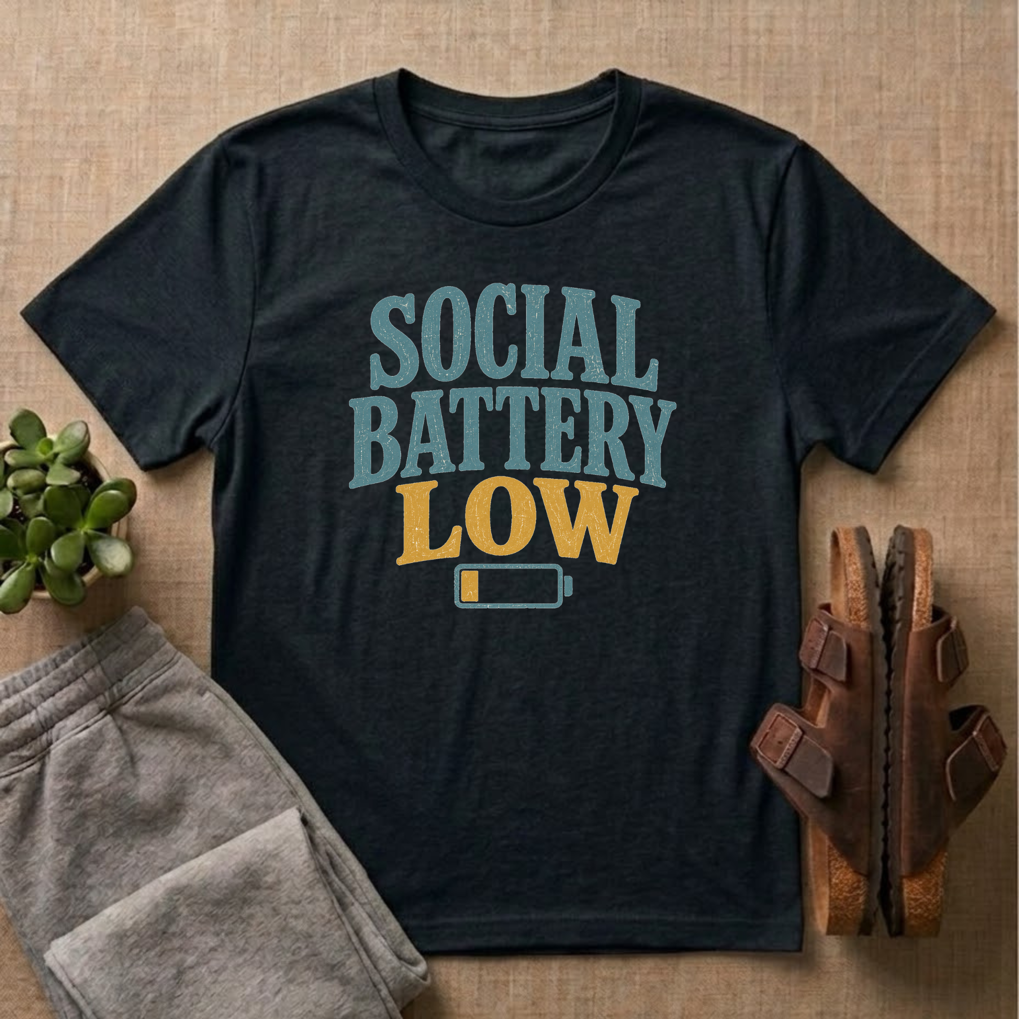 Social Battery Low T-Shirt
