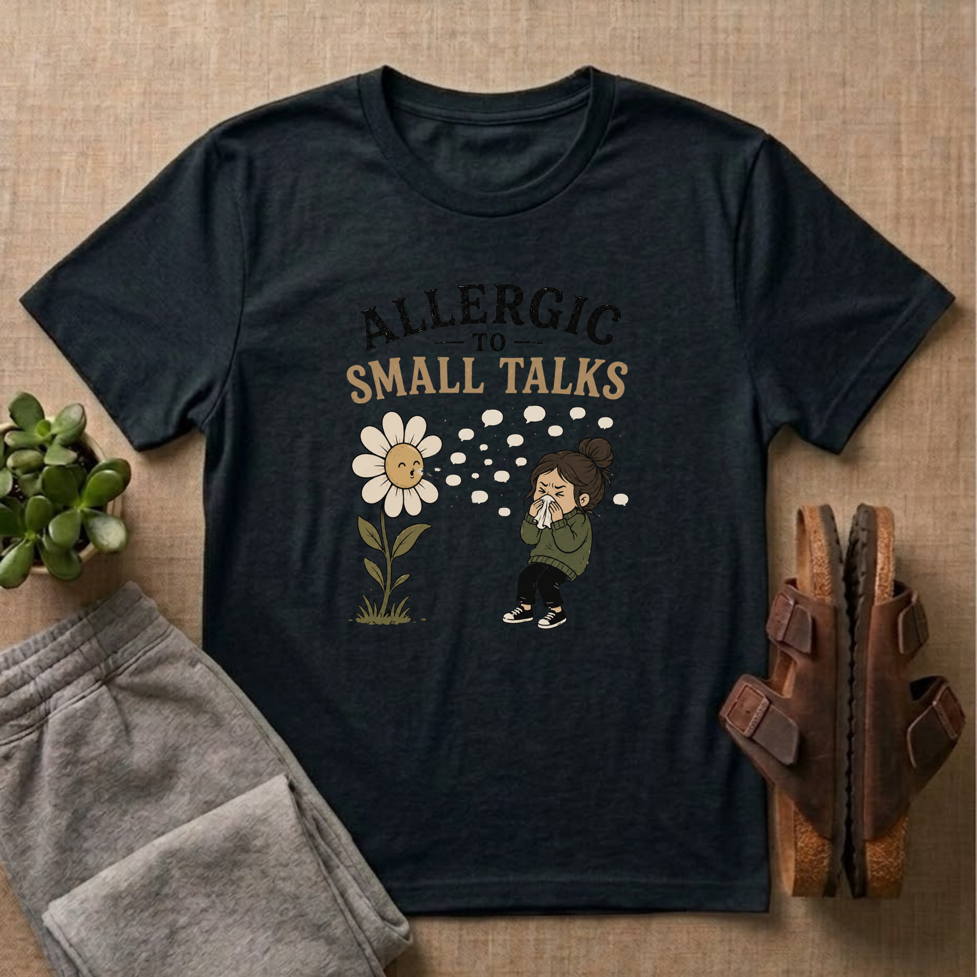 Allergic To Small Talks T-Shirt