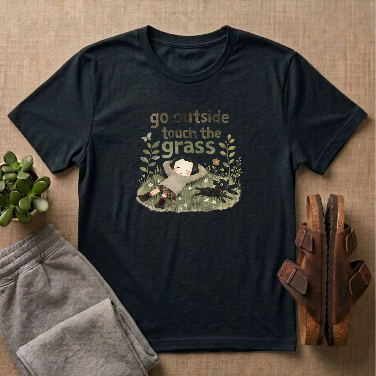 Go Outside Touch The Grass T-Shirt