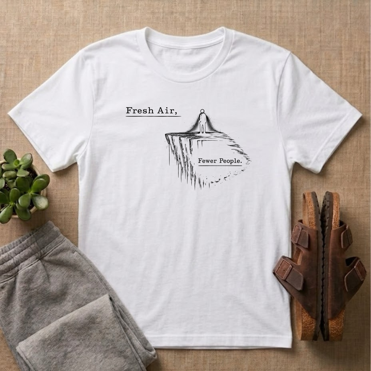 Fresh Air Fewer People T-shirt