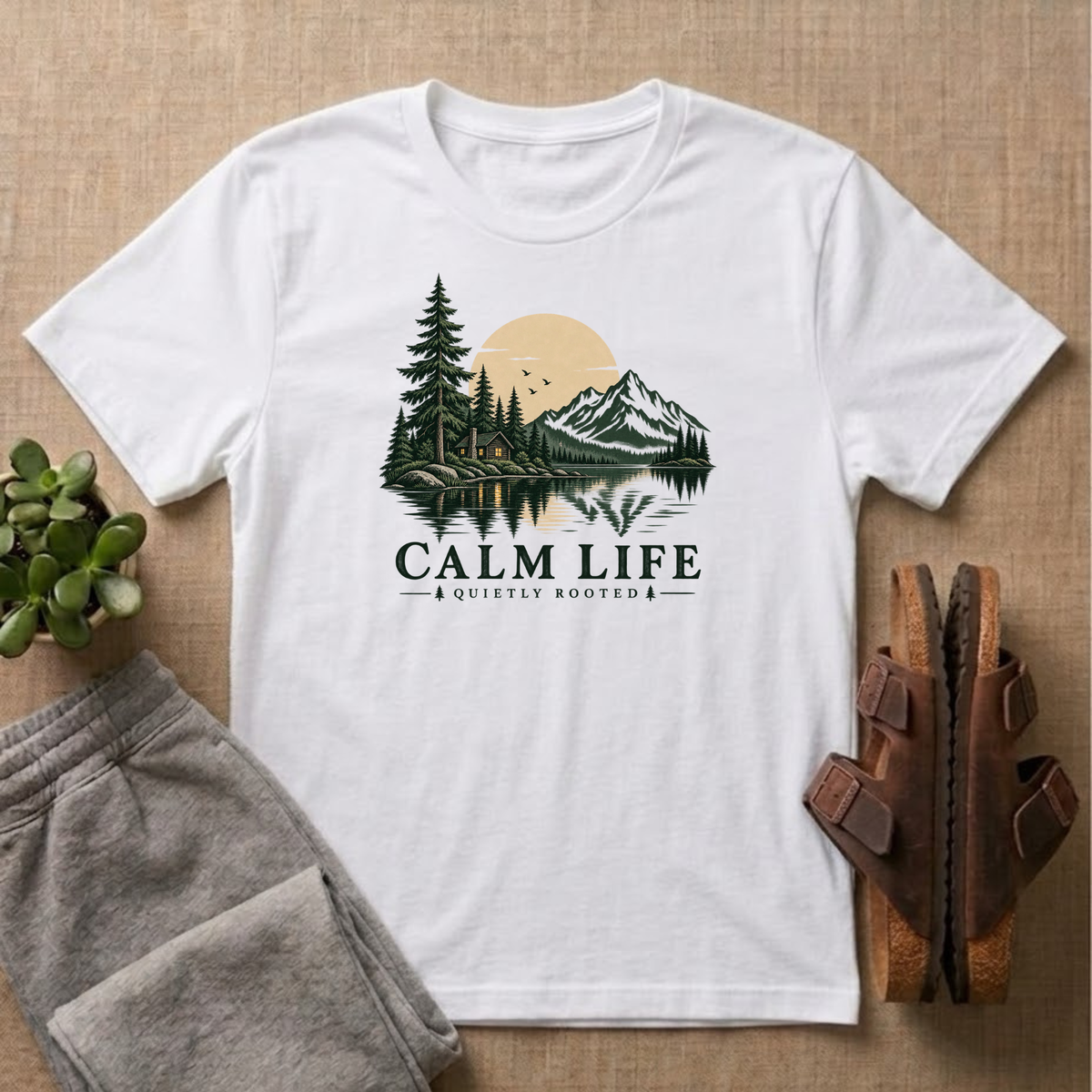 Calm Life Quietly Rooted T-Shirt