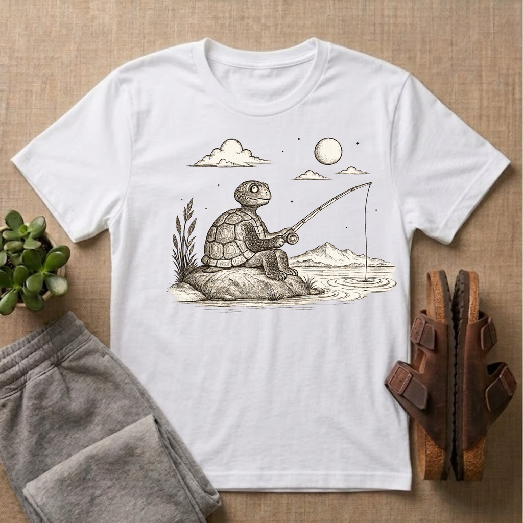 Turtle Fishing T-Shirt