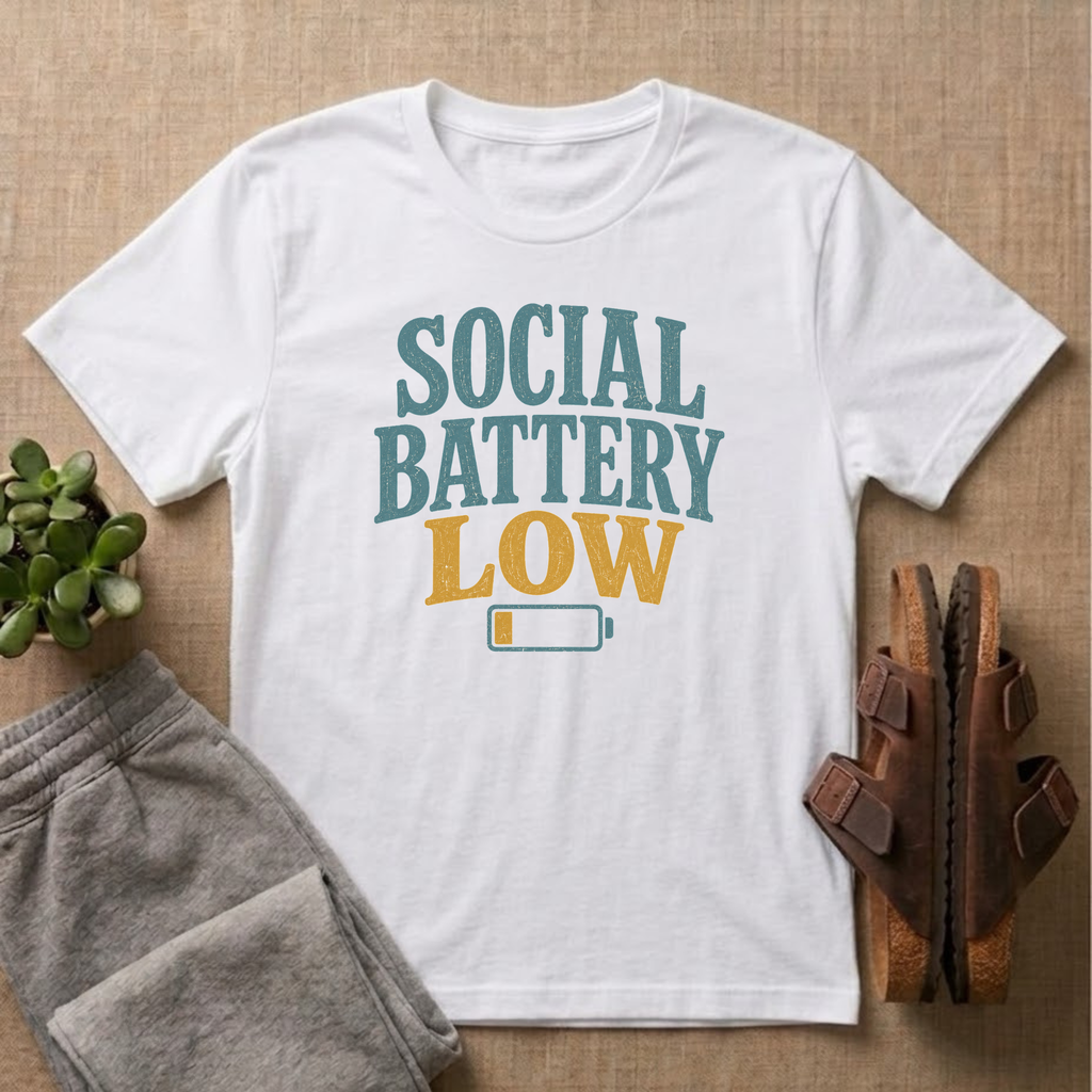 Social Battery Low T-Shirt