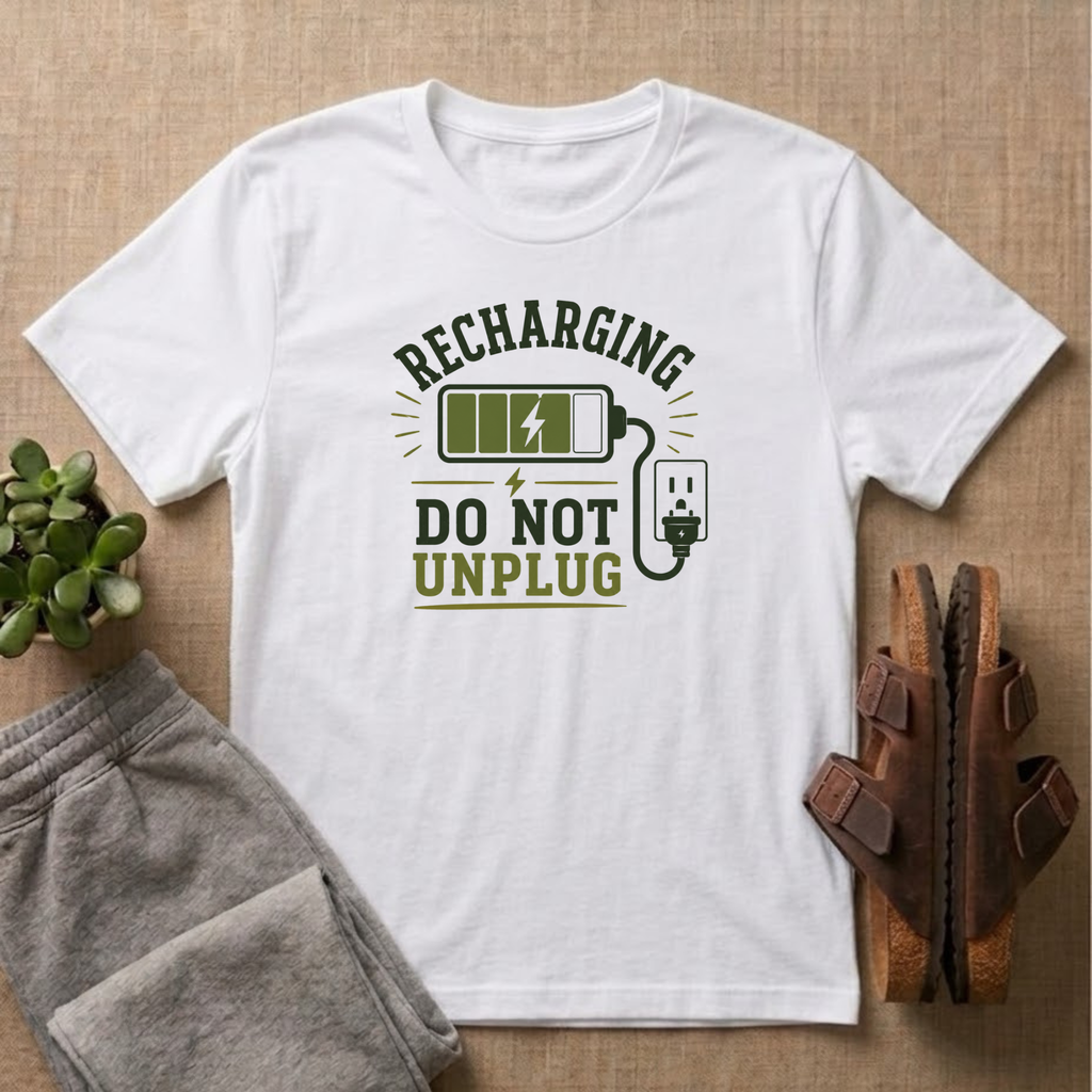 Recharging Do Not Unplug g T-Shirt