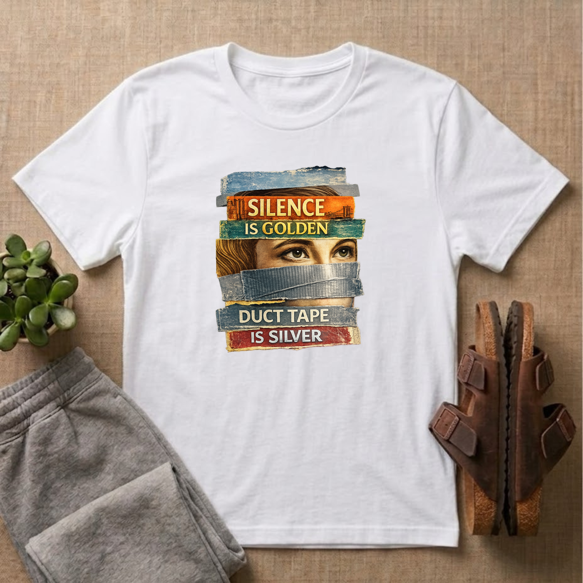 Silence Is Golden Duct Tape Is Silver T-shirt