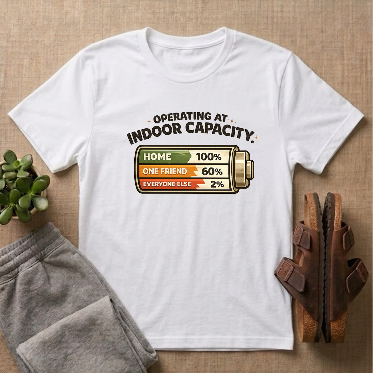 Operating At Indoor Capacity T-shirt