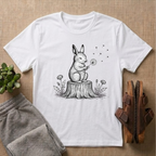 Rabbit Blowing Dandelion T-Shirt