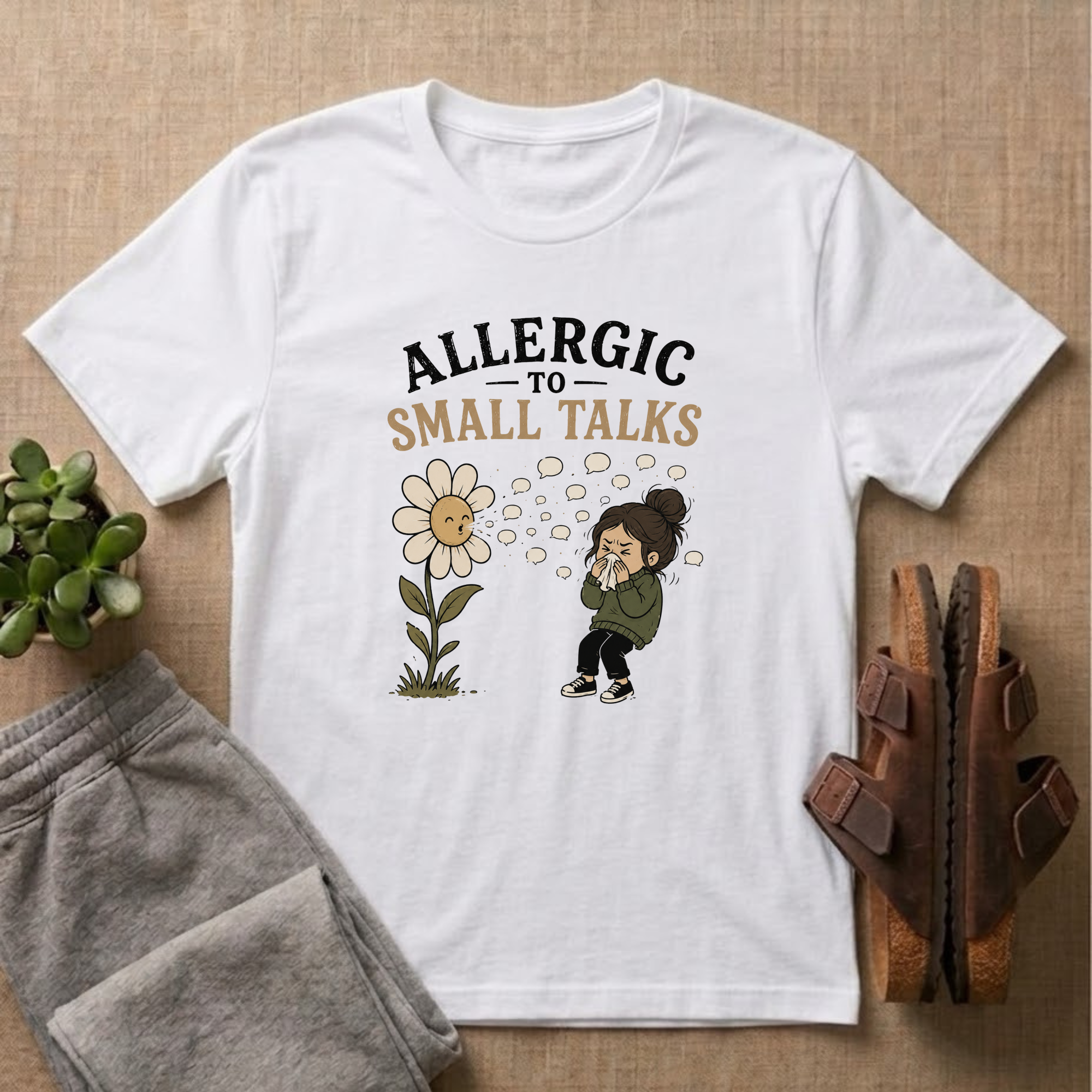 Allergic To Small Talks T-Shirt