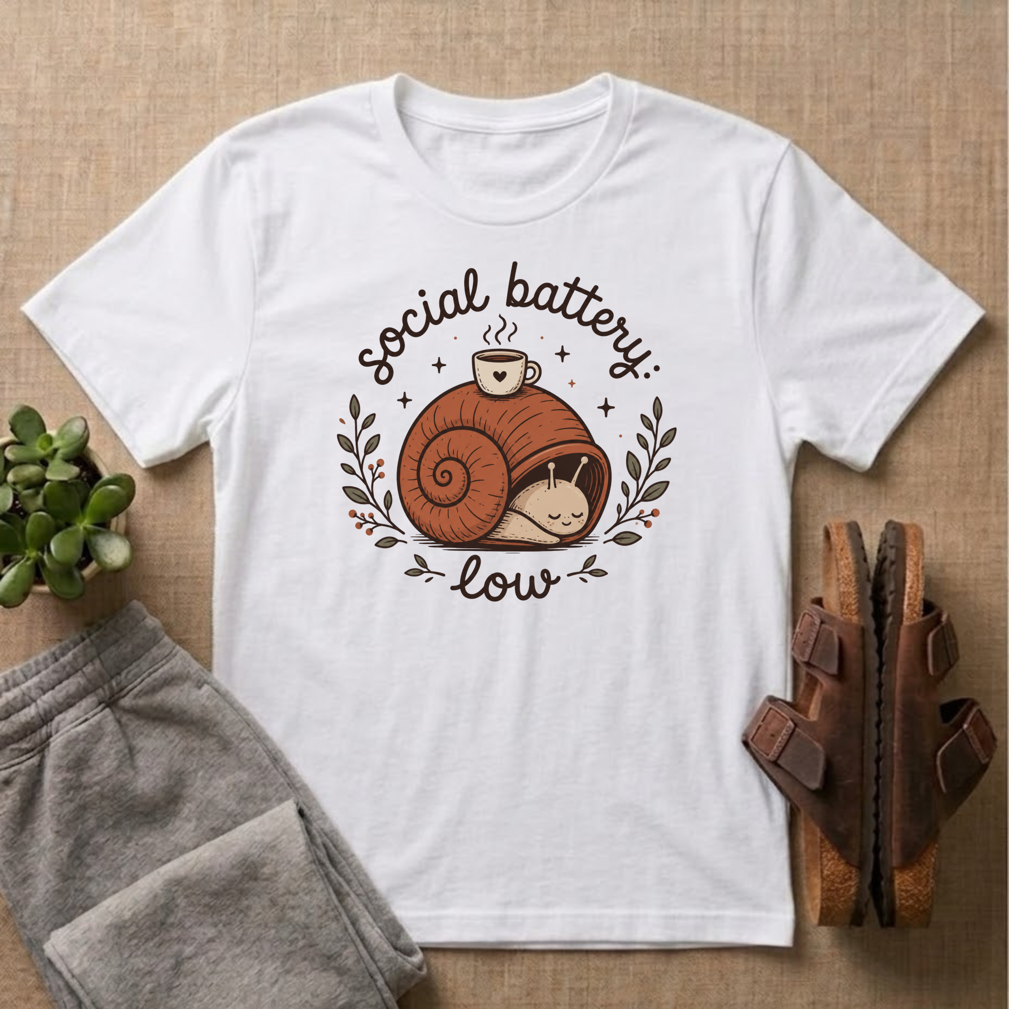 Social Battery Critically Low T-Shirt