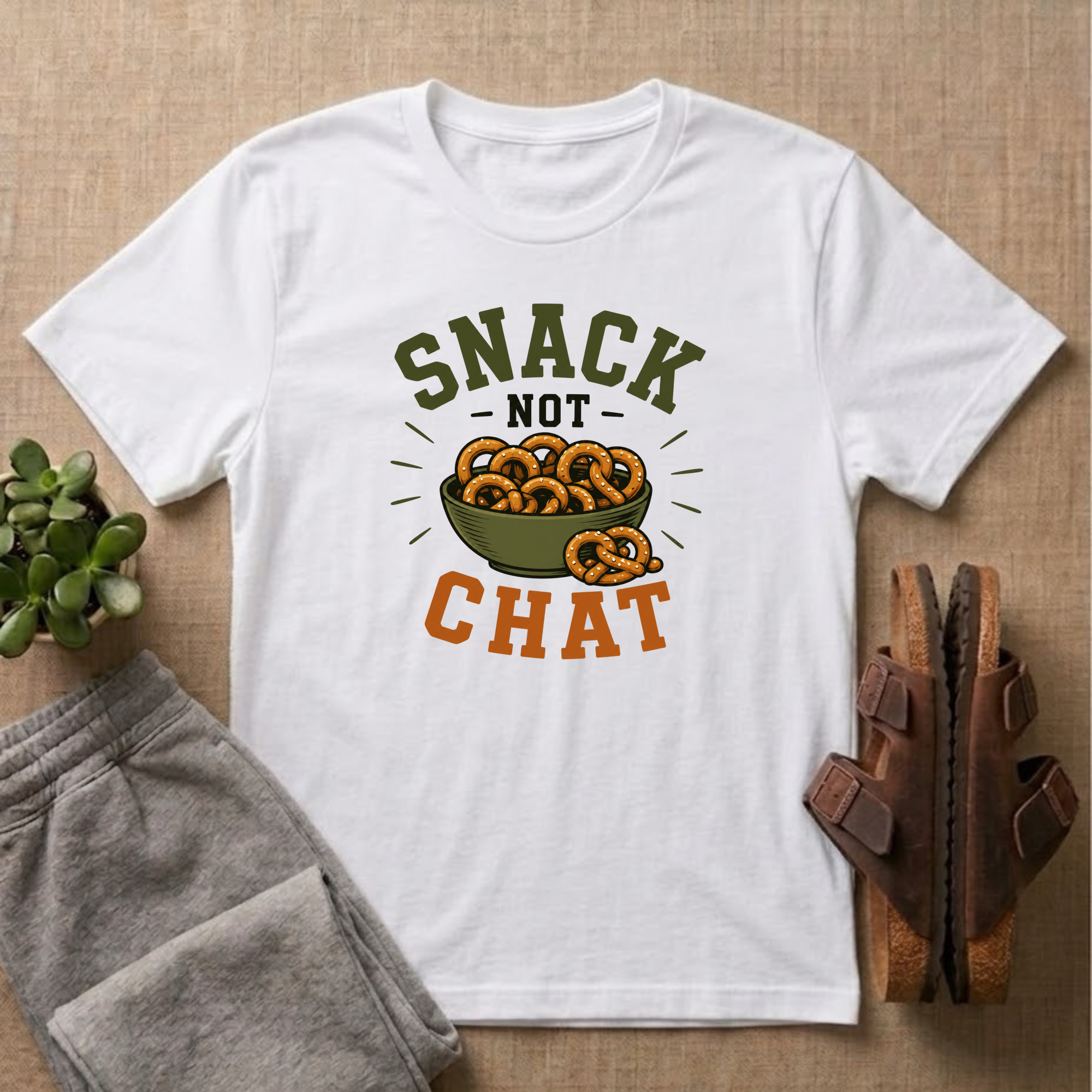 Snack Not Chat T-Shirt