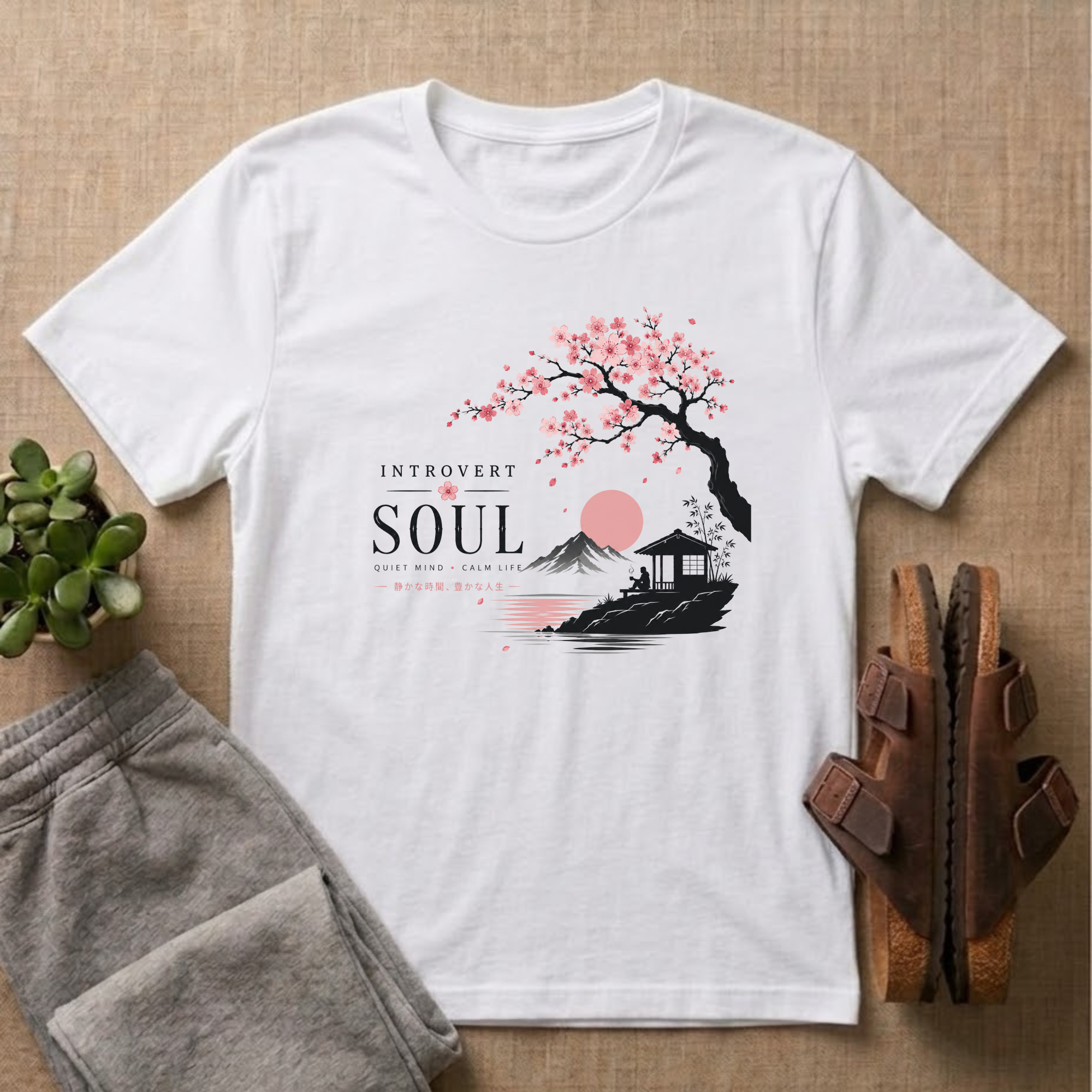 Introvert Soul Cherry Blossom T-Shirt