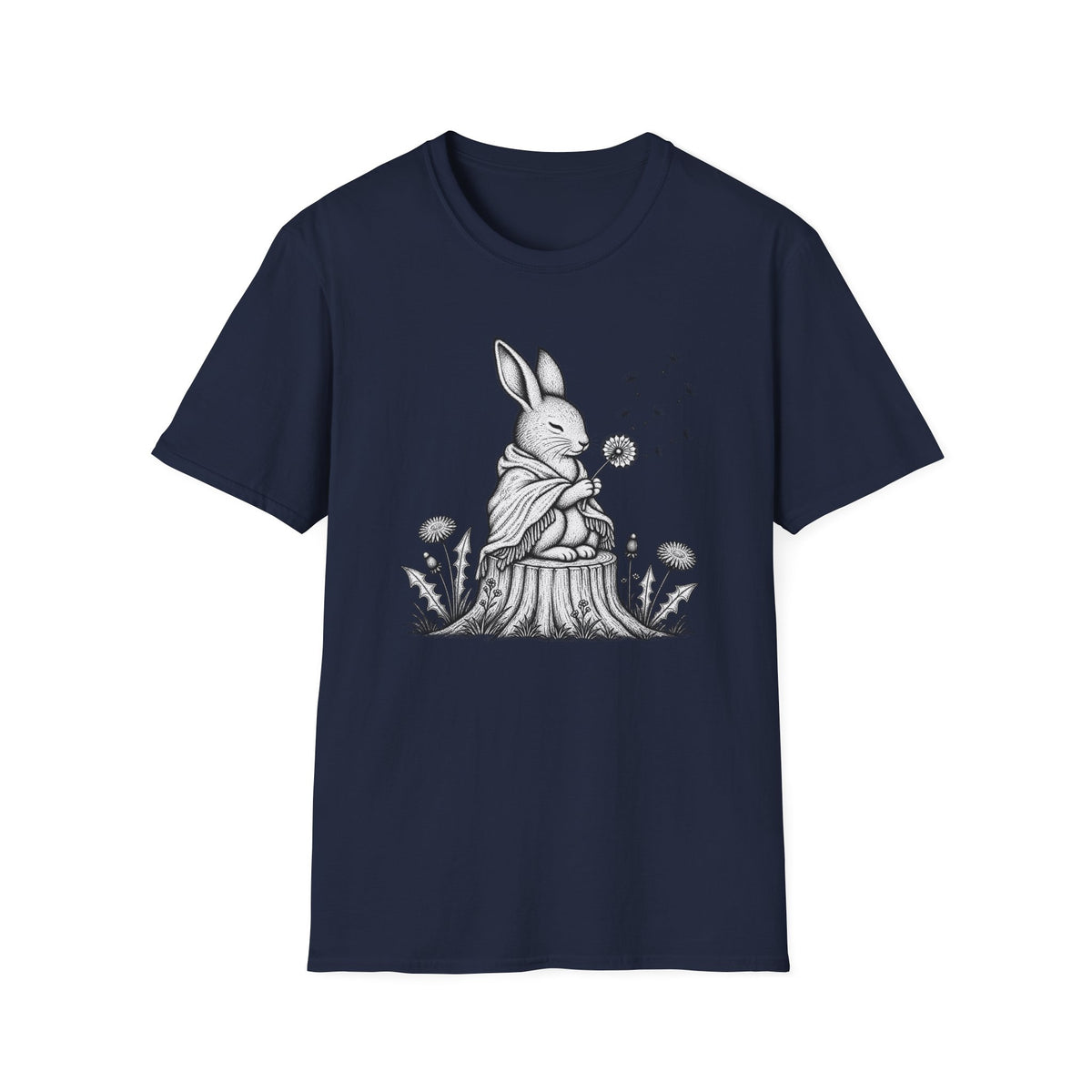 Rabbit Blowing Dandelion With a Blanket T-Shirt