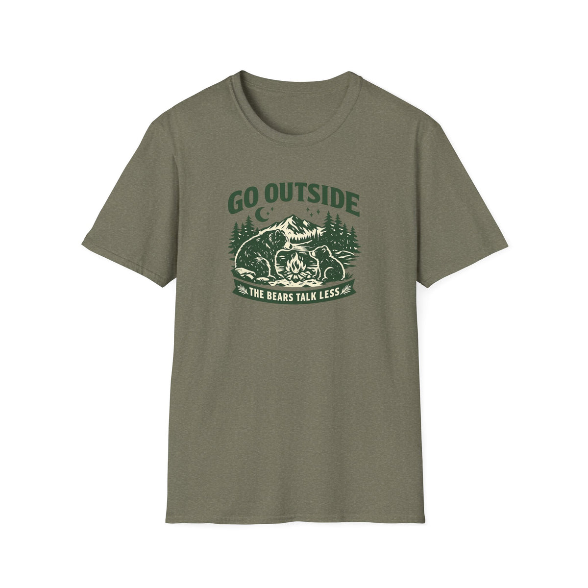 Go Outside The Bears Talk Less T-Shirt