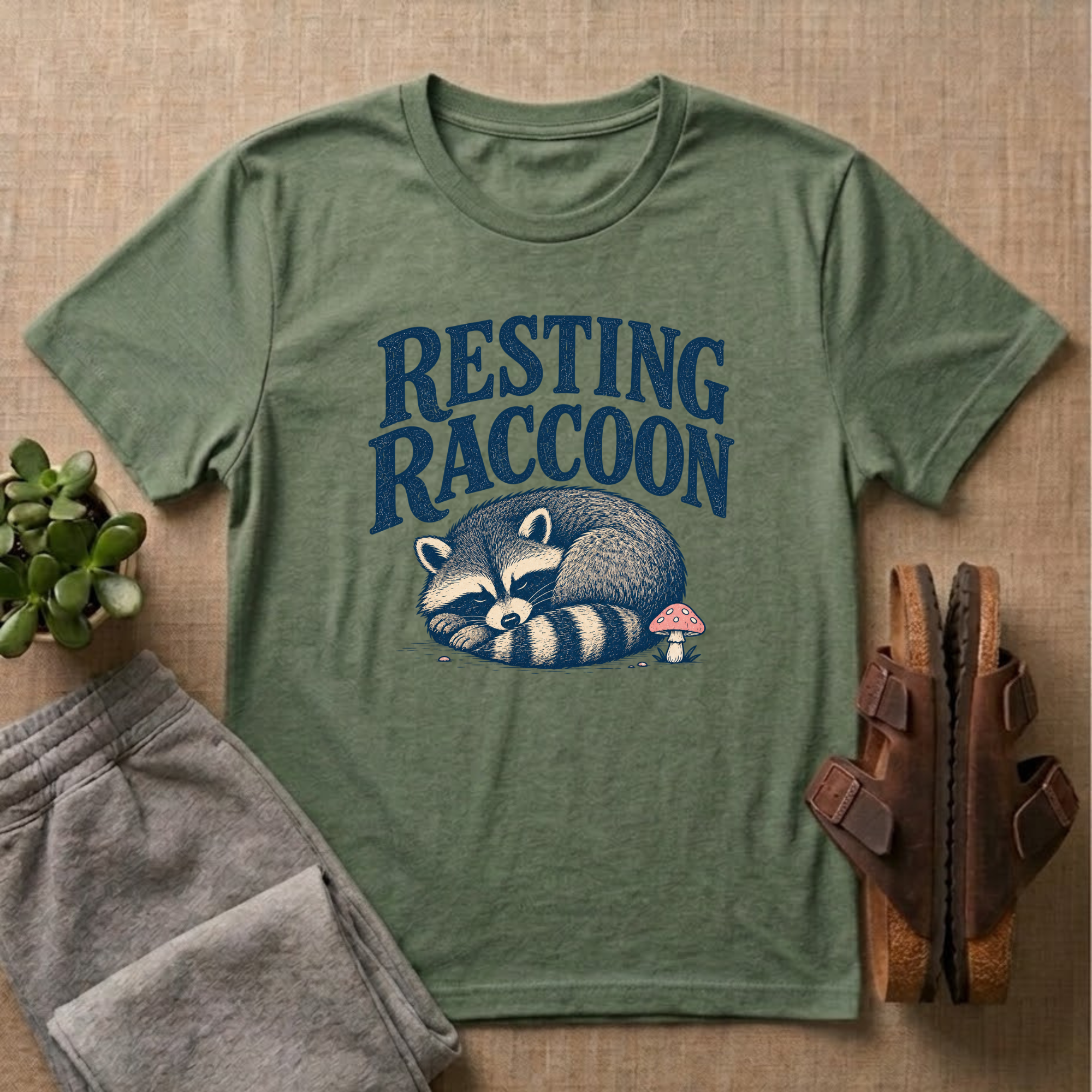 Resting Raccoon T-Shirt
