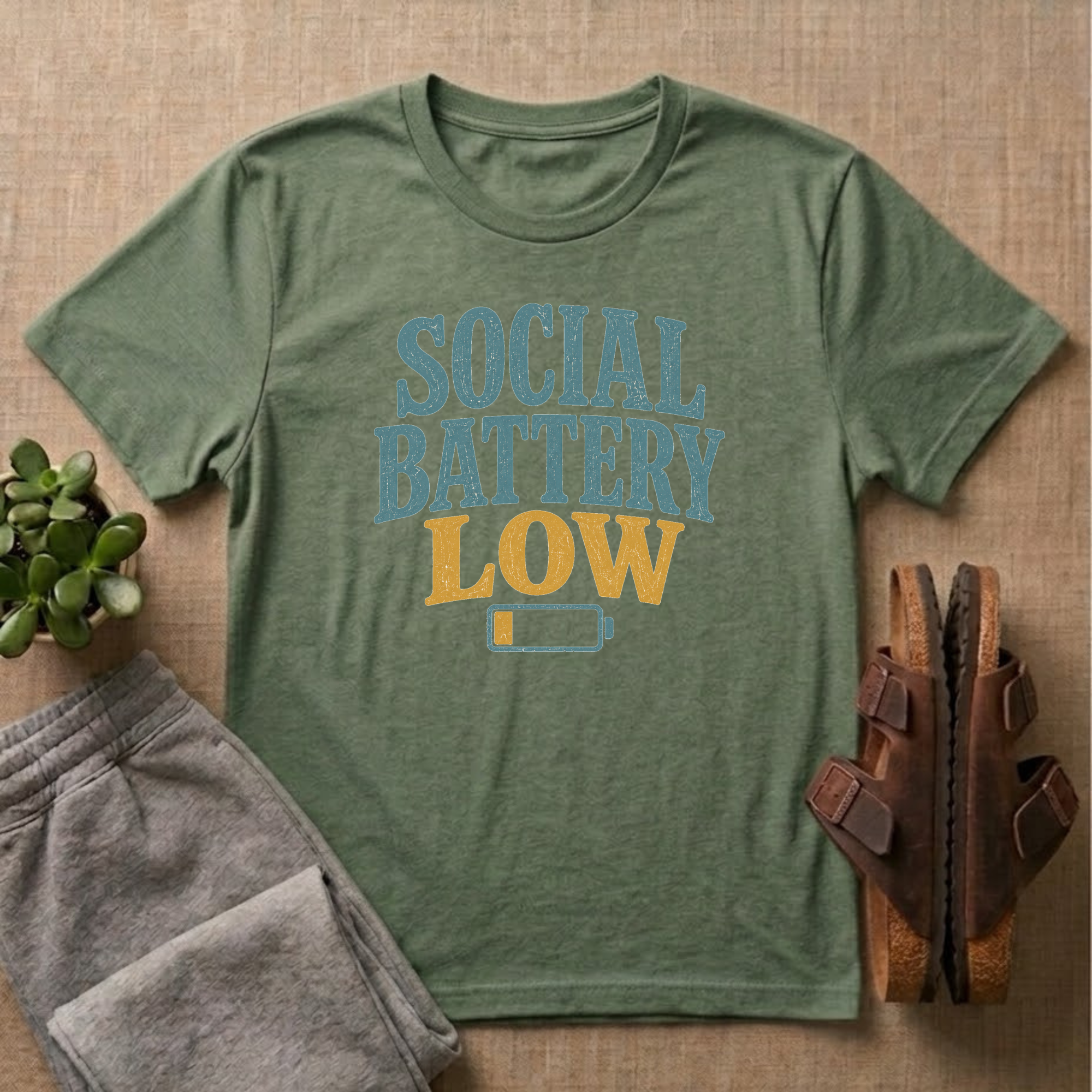 Social Battery Low T-Shirt