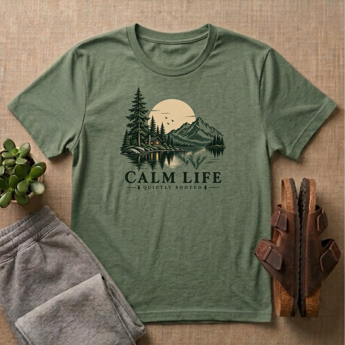 Calm Life Quietly Rooted T-Shirt