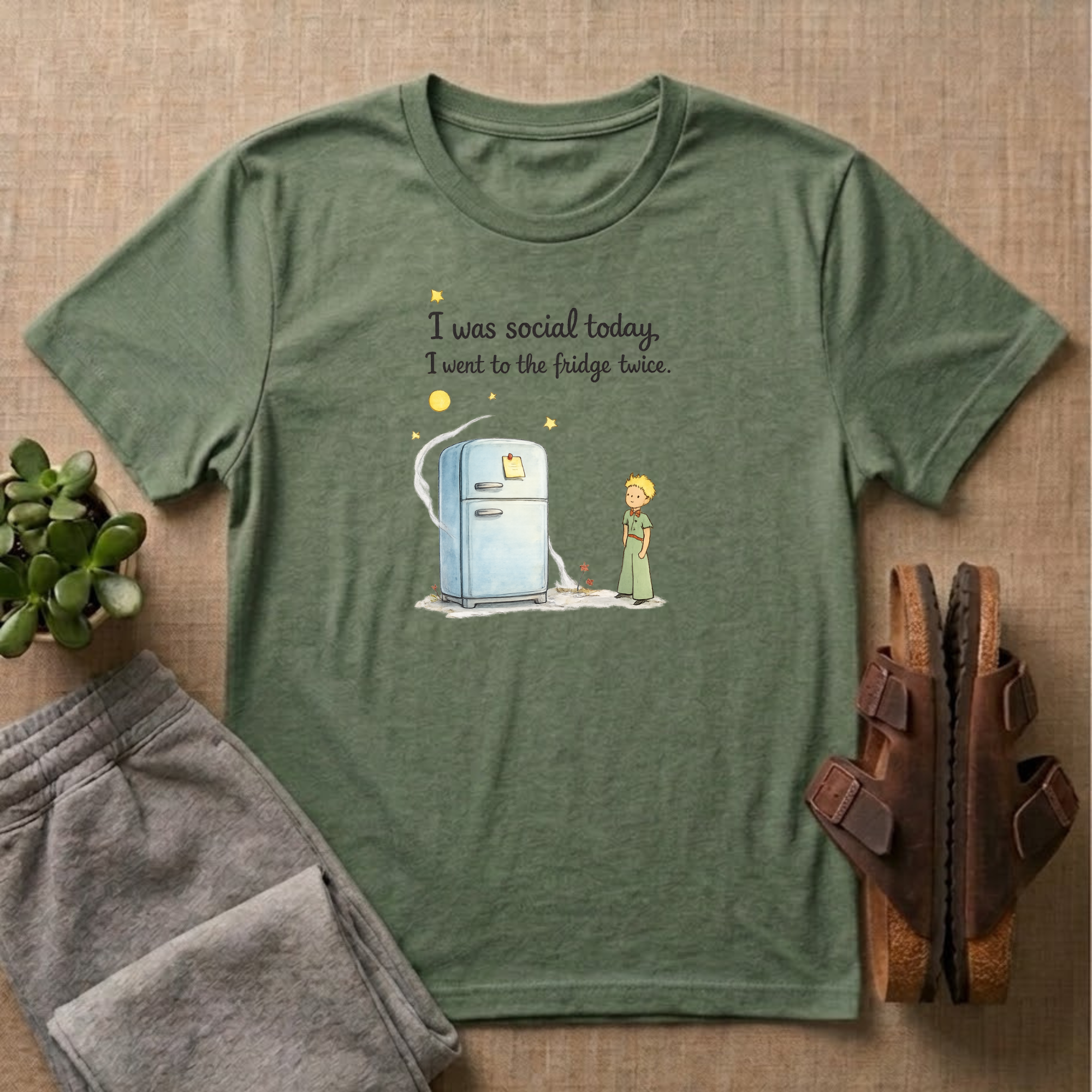 I was Social: I Went To The Fridge Twice of T-shirt