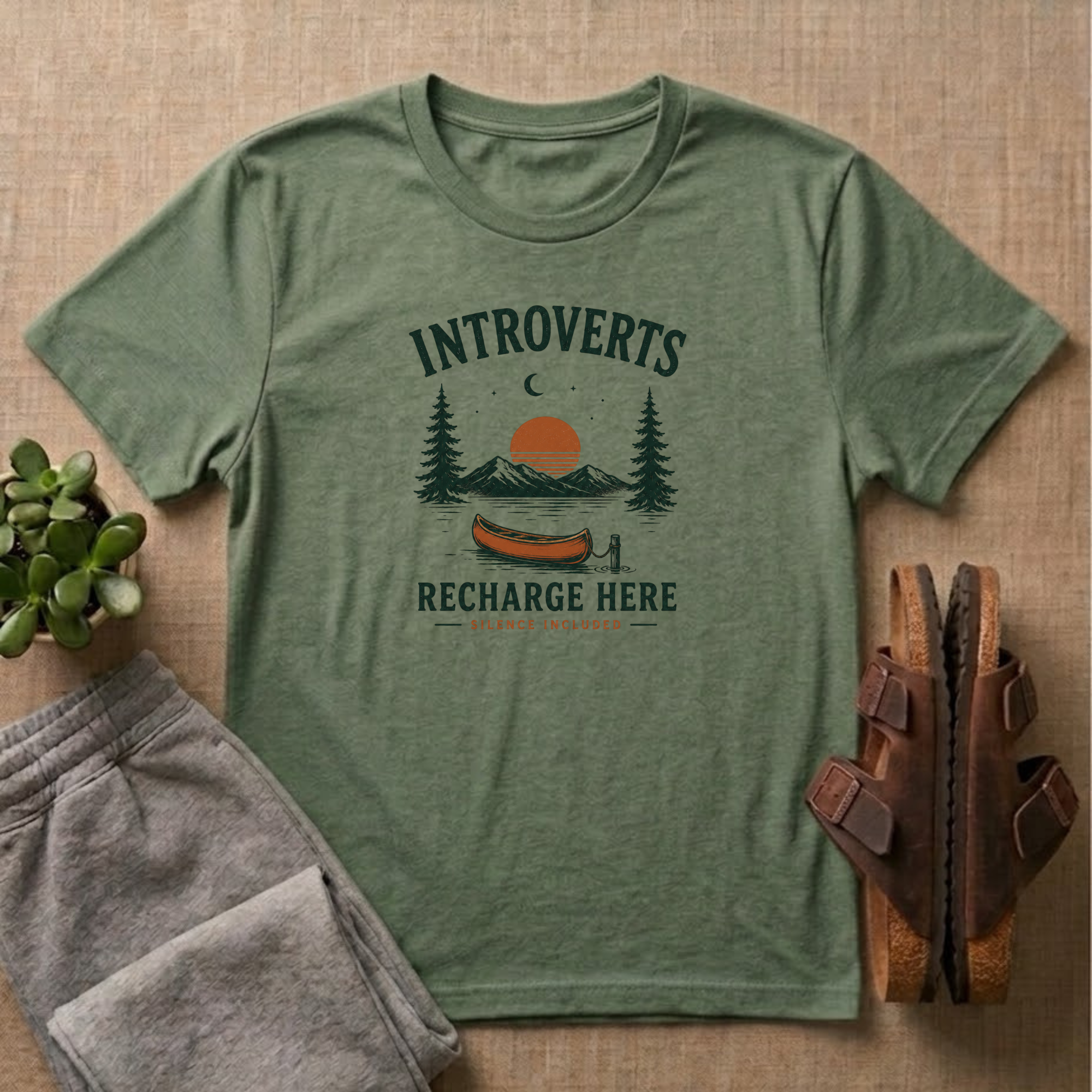 Introverts Recharge Here T-Shirt