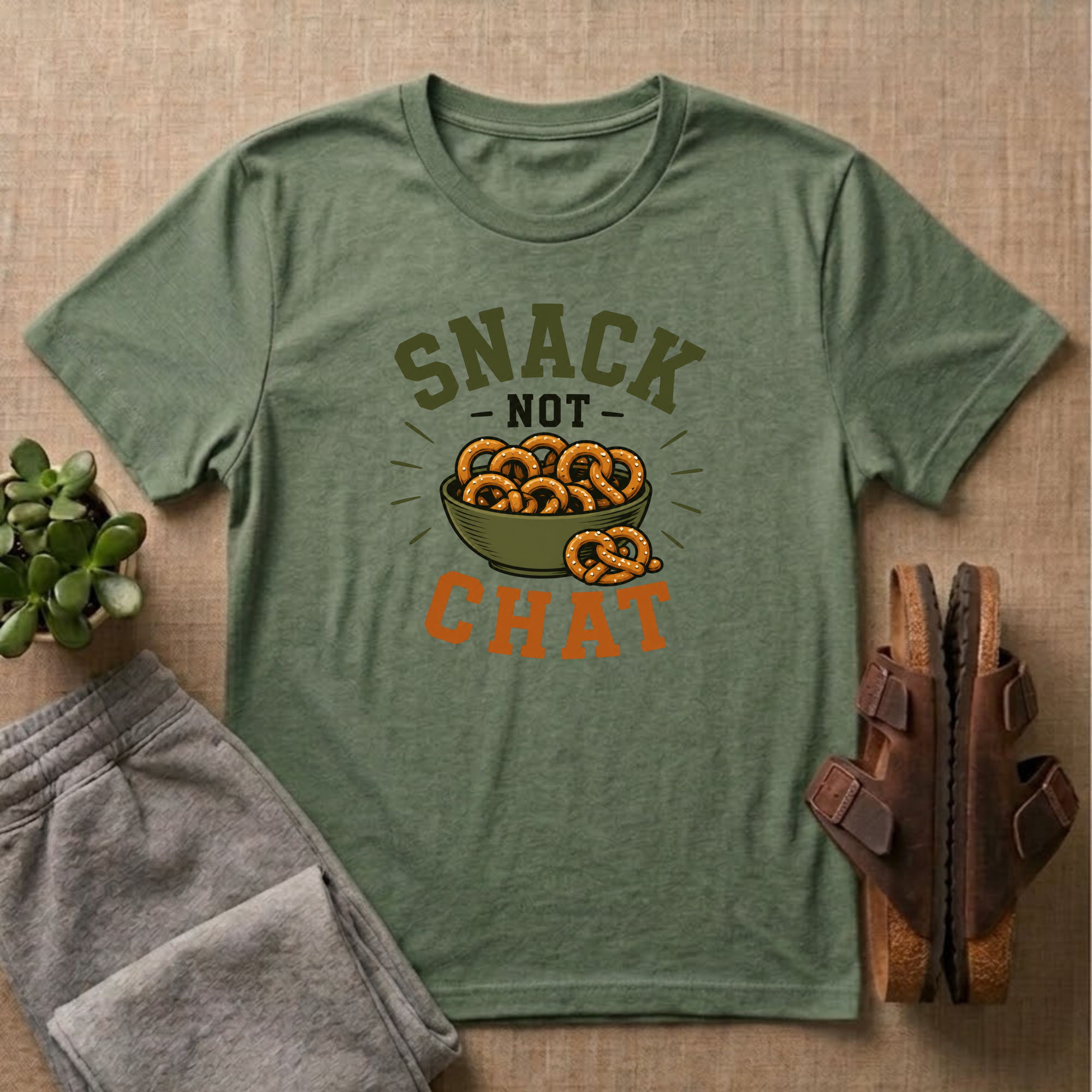 Snack Not Chat T-Shirt