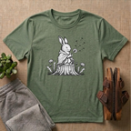Rabbit Blowing Dandelion With a Blanket T-Shirt