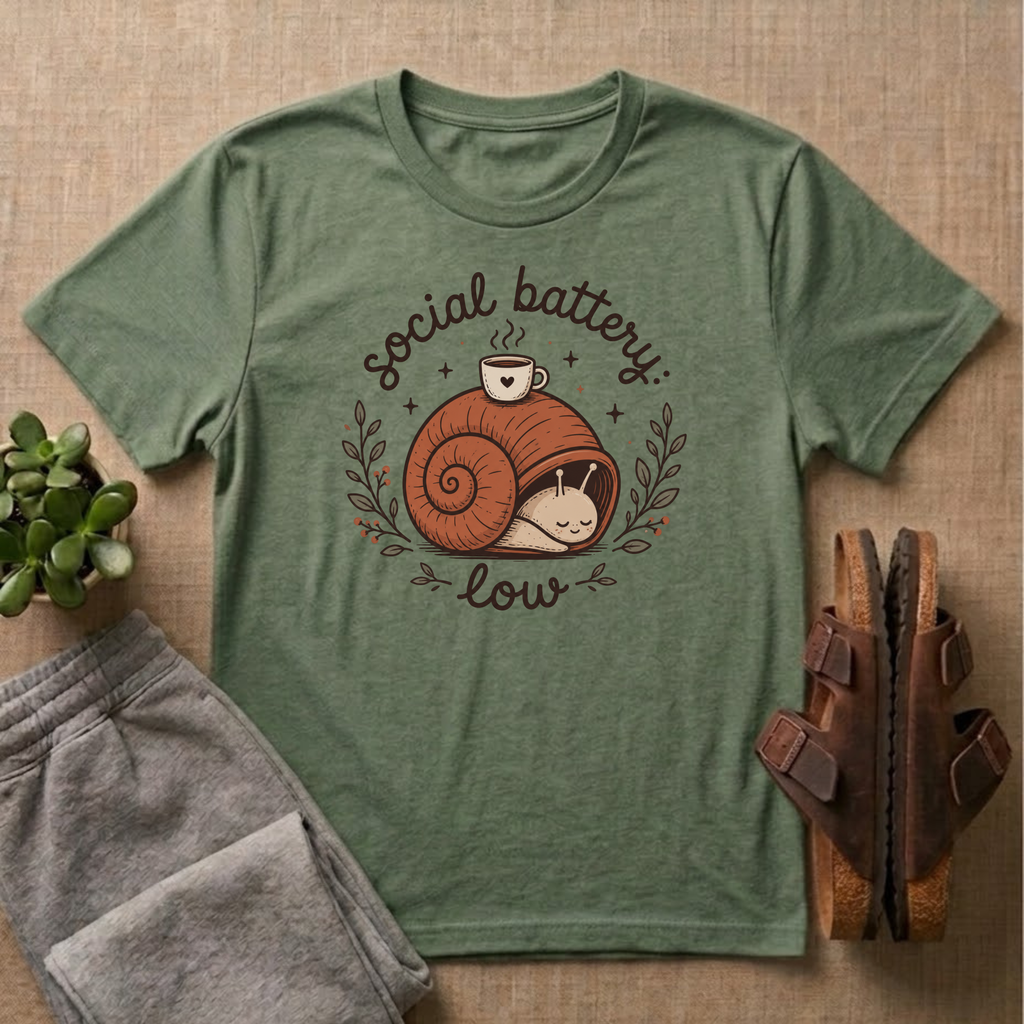 Social Battery Critically Low T-Shirt