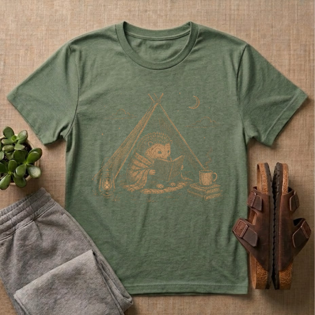 Hedgehog Camping T-Shirt