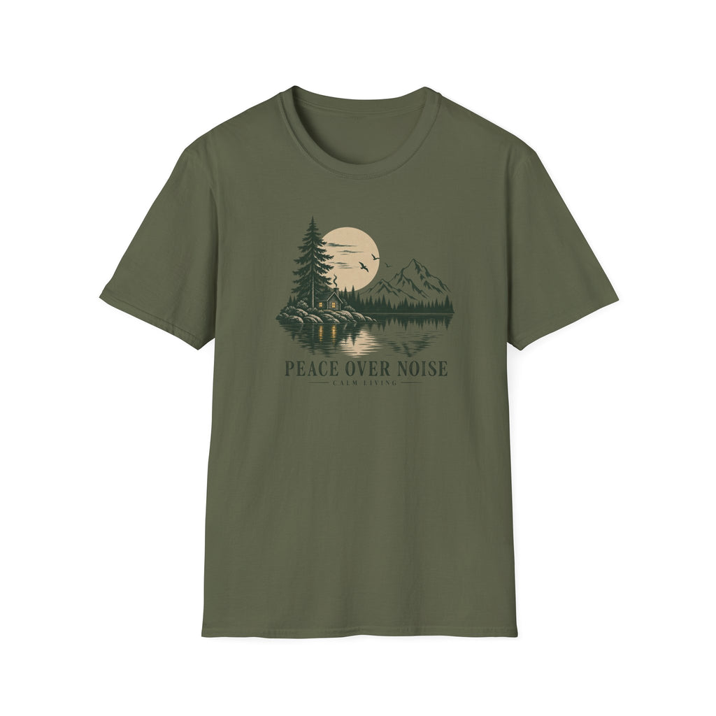 Peace Over Noise - Calm Living T-Shirt