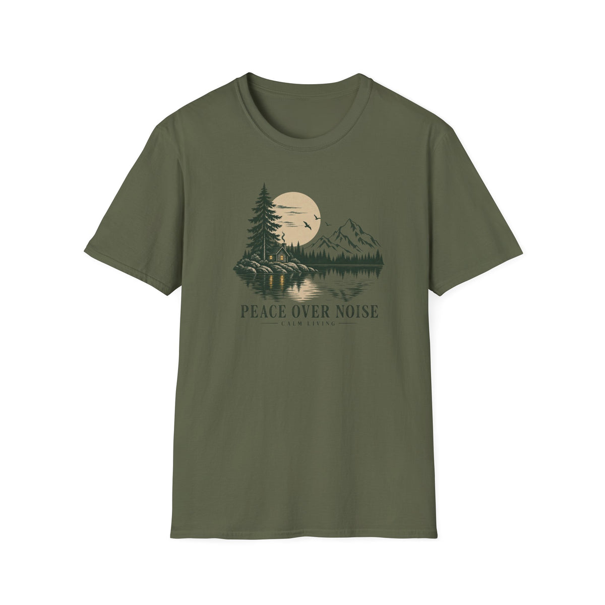 Peace Over Noise - Calm Living T-Shirt